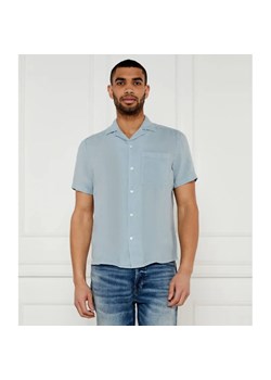 HUGO Lniana koszula Ellino | Straight fit ze sklepu Gomez Fashion Store w kategorii Koszule męskie - zdjęcie 184983726