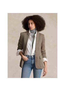 POLO RALPH LAUREN Lniana marynarka HERTIAGE | Straight fit | z dodatkiem jedwabiu ze sklepu Gomez Fashion Store w kategorii Marynarki damskie - zdjęcie 184983748