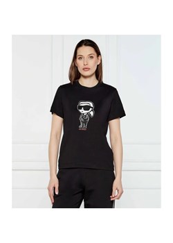 Karl Lagerfeld T-shirt IKON SKETCH | Regular Fit ze sklepu Gomez Fashion Store w kategorii Bluzki damskie - zdjęcie 184983755