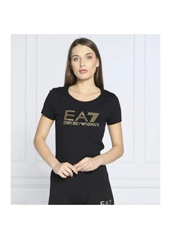 EA7 T-shirt | Regular Fit ze sklepu Gomez Fashion Store w kategorii Bluzki damskie - zdjęcie 184984016
