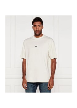 Hugo Blue T-shirt Nalono | Relaxed fit ze sklepu Gomez Fashion Store w kategorii T-shirty męskie - zdjęcie 184986055
