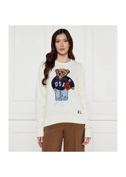 POLO RALPH LAUREN Sweter | Relaxed fit | z dodatkiem lnu ze sklepu Gomez Fashion Store w kategorii Swetry damskie - zdjęcie 184986455