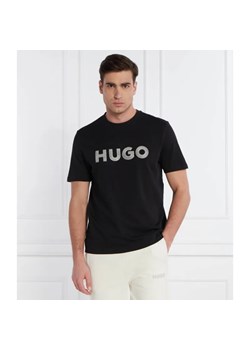 HUGO T-shirt Drochet | Regular Fit ze sklepu Gomez Fashion Store w kategorii T-shirty męskie - zdjęcie 184986477
