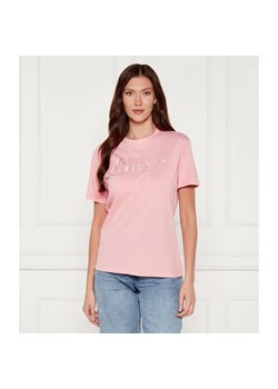 HUGO T-shirt Damacia_5 | Regular Fit ze sklepu Gomez Fashion Store w kategorii Bluzki damskie - zdjęcie 184987377