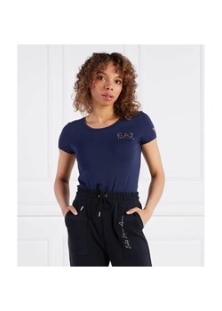 EA7 T-shirt | Slim Fit ze sklepu Gomez Fashion Store w kategorii Bluzki damskie - zdjęcie 184987595