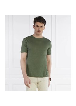 BOSS BLACK Lniany t-shirt Tiburt 456 | Regular Fit ze sklepu Gomez Fashion Store w kategorii T-shirty męskie - zdjęcie 184988077
