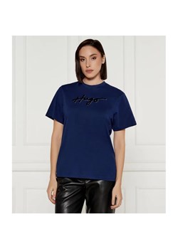 HUGO T-shirt VINTAGE | Loose fit ze sklepu Gomez Fashion Store w kategorii Bluzki damskie - zdjęcie 184988327