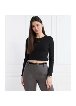 HUGO Bluzka Dafilomena_1 | Cropped Fit ze sklepu Gomez Fashion Store w kategorii Bluzki damskie - zdjęcie 184988396