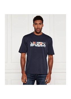 Hugo Blue T-shirt Nugix | Loose fit ze sklepu Gomez Fashion Store w kategorii T-shirty męskie - zdjęcie 184988506