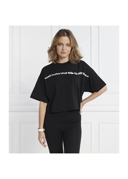 HUGO T-shirt Tee_6 | Cropped Fit ze sklepu Gomez Fashion Store w kategorii Bluzki damskie - zdjęcie 184989038