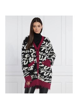 Versace Jeans Couture Kardigan | Relaxed fit | z dodatkiem wełny ze sklepu Gomez Fashion Store w kategorii Swetry damskie - zdjęcie 184990366