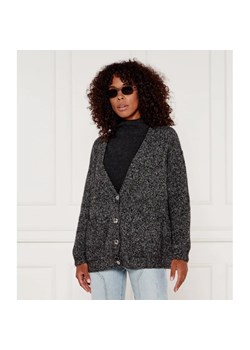 Pinko Wełniany kardigan ERBACEO | Oversize fit ze sklepu Gomez Fashion Store w kategorii Swetry damskie - zdjęcie 184990568