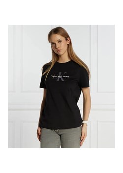 Calvin Klein Jeans T-shirt | Regular Fit ze sklepu Gomez Fashion Store w kategorii Bluzki damskie - zdjęcie 184990706