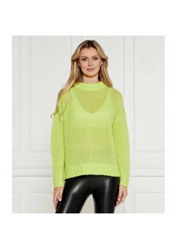 HUGO Wełniany sweter Sloossy | Oversize fit ze sklepu Gomez Fashion Store w kategorii Swetry damskie - zdjęcie 184990848