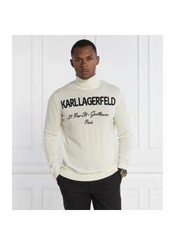 Karl Lagerfeld Wełniany golf knit | Regular Fit ze sklepu Gomez Fashion Store w kategorii Swetry męskie - zdjęcie 184991946