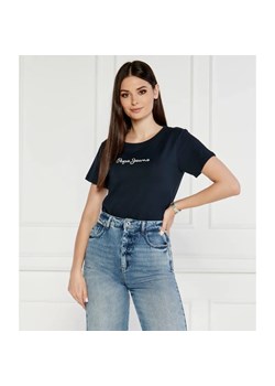Pepe Jeans London T-shirt LORETTE | Regular Fit ze sklepu Gomez Fashion Store w kategorii Bluzki damskie - zdjęcie 184992176