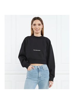 Calvin Klein Jeans Bluza INSTITUTIONAL | Cropped Fit ze sklepu Gomez Fashion Store w kategorii Bluzy damskie - zdjęcie 184992247