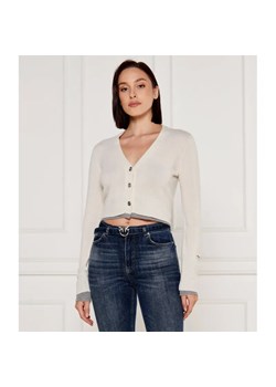 Pinko Wełniany kardigan CHAUSIE | Cropped Fit | Cropped Fit | z dodatkiem kaszmiru ze sklepu Gomez Fashion Store w kategorii Swetry damskie - zdjęcie 184992547