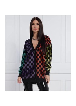 Karl Lagerfeld Kardigan | Longline Fit | z dodatkiem wełny ze sklepu Gomez Fashion Store w kategorii Swetry damskie - zdjęcie 184992977