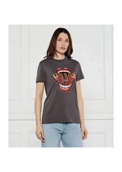 Pinko T-shirt TRAPANI Lips Race | Regular Fit ze sklepu Gomez Fashion Store w kategorii Bluzki damskie - zdjęcie 184993509