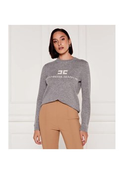 Elisabetta Franchi Wełniany sweter | Regular Fit | z dodatkiem kaszmiru ze sklepu Gomez Fashion Store w kategorii Swetry damskie - zdjęcie 184993749