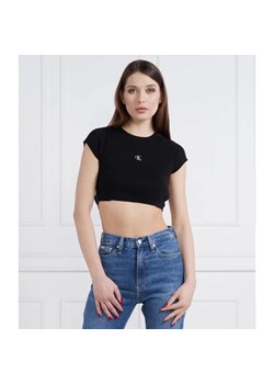 Calvin Klein Jeans Top OPEN BACK TIED | Slim Fit ze sklepu Gomez Fashion Store w kategorii Bluzki damskie - zdjęcie 184993906