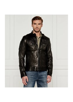 Aeronautica Militare Skórzana kurtka MOTOCICLISTA | Regular Fit ze sklepu Gomez Fashion Store w kategorii Kurtki męskie - zdjęcie 184994576