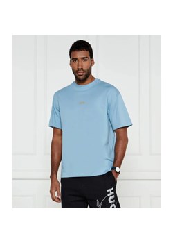 Hugo Blue T-shirt Nalono | Relaxed fit ze sklepu Gomez Fashion Store w kategorii T-shirty męskie - zdjęcie 184994849