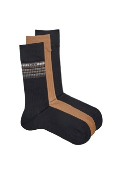 BOSS BLACK Skarpety 3-pack RS Rib Stripe CC 10267125 01 ze sklepu Gomez Fashion Store w kategorii Skarpetki męskie - zdjęcie 184995105