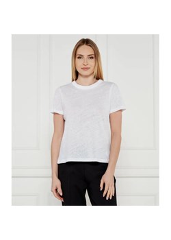 Calvin Klein T-shirt | Relaxed fit | z dodatkiem lnu ze sklepu Gomez Fashion Store w kategorii Bluzki damskie - zdjęcie 184995817