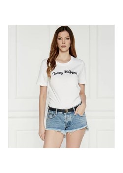 Tommy Hilfiger T-shirt | Regular Fit ze sklepu Gomez Fashion Store w kategorii Bluzki damskie - zdjęcie 184995945
