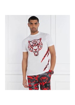 Plein Sport T-shirt Tiger | Regular Fit ze sklepu Gomez Fashion Store w kategorii T-shirty męskie - zdjęcie 184996385