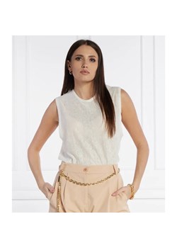 Pinko Lniany top TARA | Relaxed fit ze sklepu Gomez Fashion Store w kategorii Bluzki damskie - zdjęcie 184996507