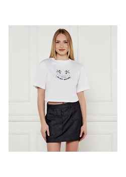 MAX&Co. T-shirt BABELE OPTICAL | Cropped Fit ze sklepu Gomez Fashion Store w kategorii Bluzki damskie - zdjęcie 184996569