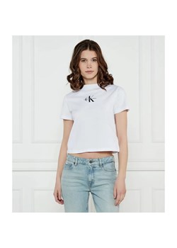 Calvin Klein Jeans T-shirt BABY | Cropped Fit ze sklepu Gomez Fashion Store w kategorii Bluzki damskie - zdjęcie 184997747