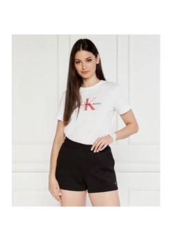 Calvin Klein Jeans T-shirt | Regular Fit ze sklepu Gomez Fashion Store w kategorii Bluzki damskie - zdjęcie 184998286