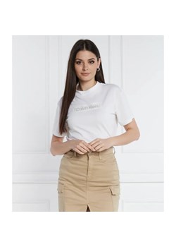 Calvin Klein T-shirt | Regular Fit ze sklepu Gomez Fashion Store w kategorii Bluzki damskie - zdjęcie 184998418