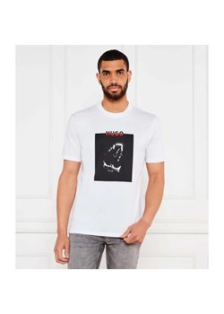 HUGO T-shirt Dobero | Regular Fit ze sklepu Gomez Fashion Store w kategorii T-shirty męskie - zdjęcie 184998469