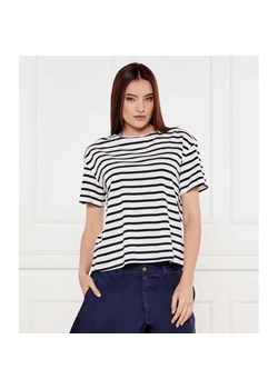 Tommy Hilfiger T-shirt | Loose fit | z dodatkiem lnu ze sklepu Gomez Fashion Store w kategorii Bluzki damskie - zdjęcie 184998499