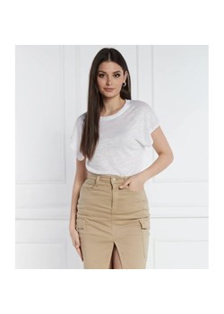 Calvin Klein Lniany t-shirt | Relaxed fit ze sklepu Gomez Fashion Store w kategorii Bluzki damskie - zdjęcie 184998639