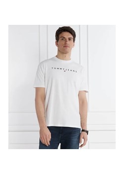 Tommy Jeans T-shirt LINEAR LOGO TEE EXT | Regular Fit ze sklepu Gomez Fashion Store w kategorii T-shirty męskie - zdjęcie 184998668