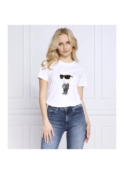 Karl Lagerfeld T-shirt ikonik 2.0 | Regular Fit ze sklepu Gomez Fashion Store w kategorii Bluzki damskie - zdjęcie 184998776