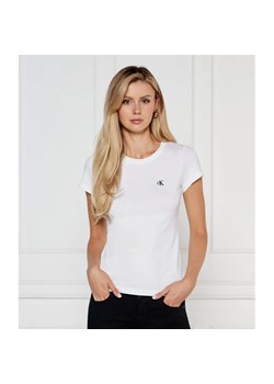 Calvin Klein Jeans T-shirt | Slim Fit ze sklepu Gomez Fashion Store w kategorii Bluzki damskie - zdjęcie 184998967