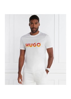 HUGO T-shirt Danda | Regular Fit ze sklepu Gomez Fashion Store w kategorii T-shirty męskie - zdjęcie 184999227