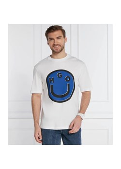 Hugo Blue T-shirt Nimper | Regular Fit ze sklepu Gomez Fashion Store w kategorii T-shirty męskie - zdjęcie 184999308