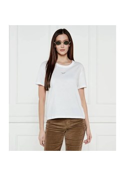 Zadig&Voltaire T-shirt MARTA WINGS STRASS | Regular Fit | z dodatkiem lnu ze sklepu Gomez Fashion Store w kategorii Bluzki damskie - zdjęcie 184999818
