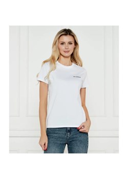 Karl Lagerfeld T-shirt ESSENTIAL | Regular Fit ze sklepu Gomez Fashion Store w kategorii Bluzki damskie - zdjęcie 184999868