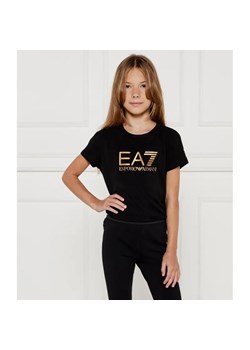 EA7 T-shirt | Regular Fit ze sklepu Gomez Fashion Store w kategorii Bluzki dziewczęce - zdjęcie 185002065