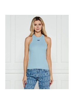 Hugo Blue Top Easy Tank_B | Slim Fit ze sklepu Gomez Fashion Store w kategorii Bluzki damskie - zdjęcie 185002247