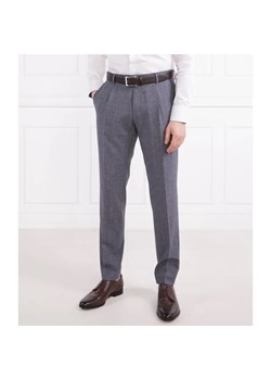 BOSS BLACK Spodnie H-Genius-Pleat-232 | Slim Fit | z dodatkiem wełny ze sklepu Gomez Fashion Store w kategorii Spodnie męskie - zdjęcie 185003045